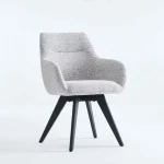 decofurn furniture nella wooden dining chair speckled grey 749
