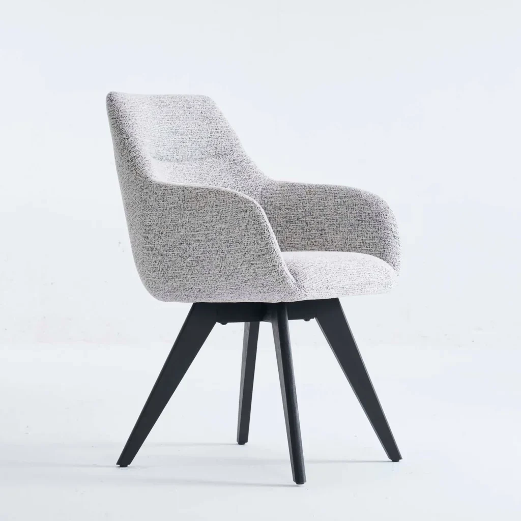 decofurn furniture nella wooden dining chair speckled grey 827